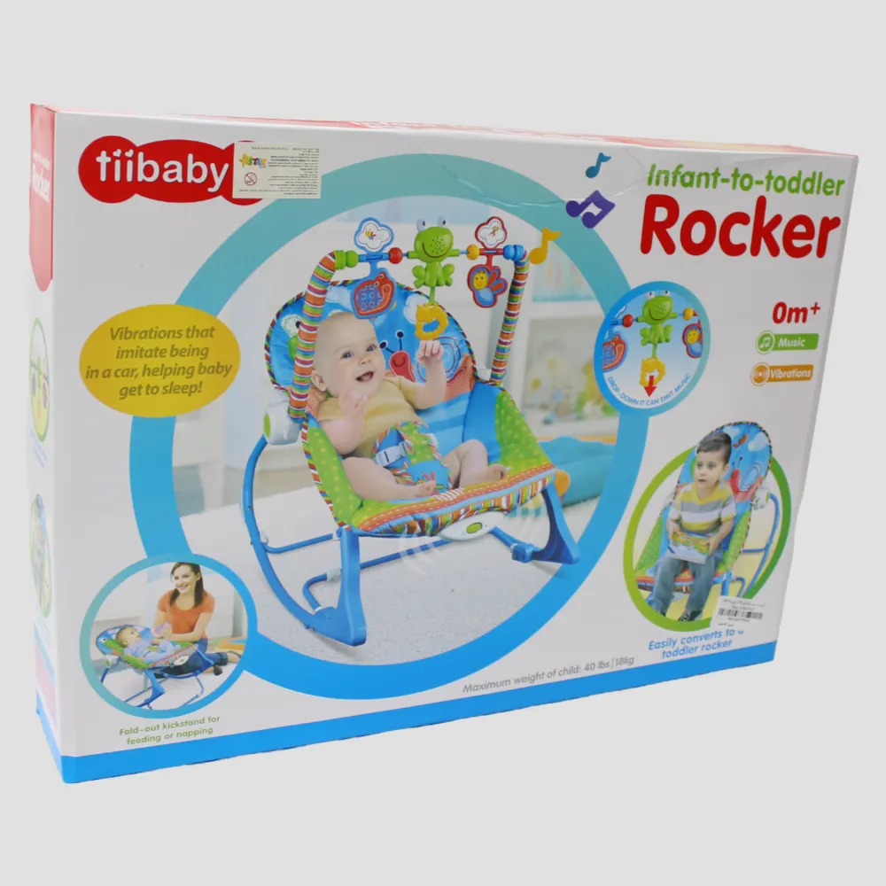 Baby Rocking Chair | Multi-Function Music Vibration Rocking Bed - Lightweight & Foldable