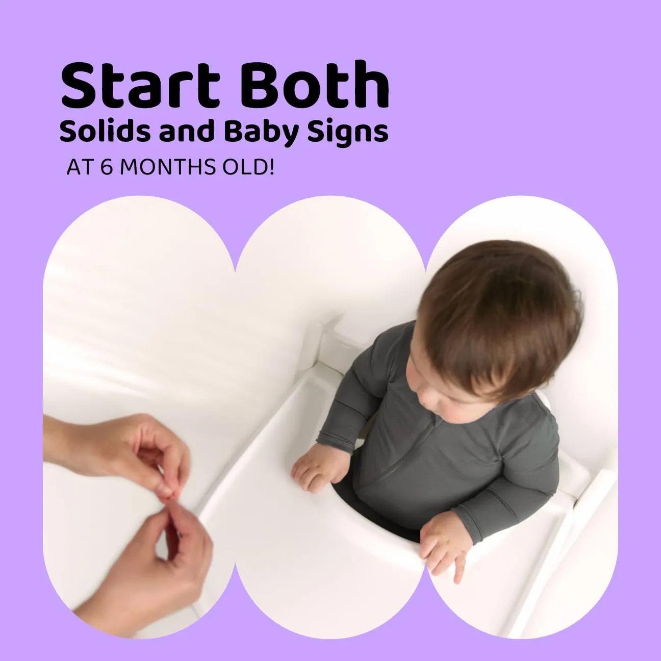 Baby Sign Language Bib, Silicone Bibs with Food Catcher, Silicone Baby Bib with Adjustable Neckband, 6-36 Months