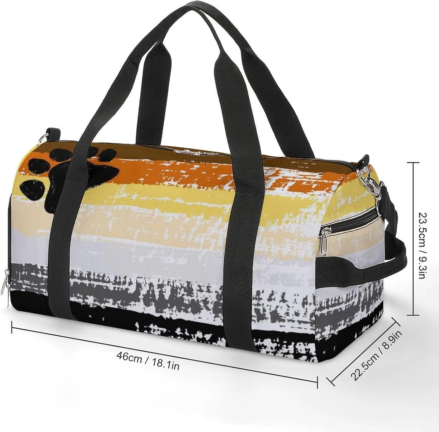 Bear Brotherhood Pride Flag Gym Bag-Workout Organizer with Water Resistant Compartments for Gym Lovers, style-1-9