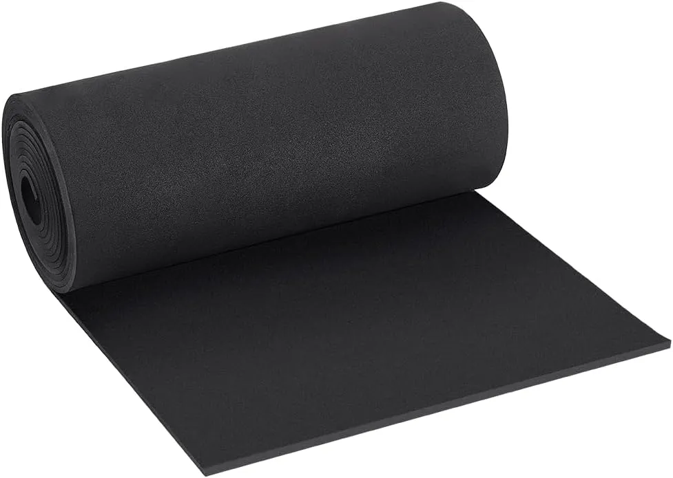 BENECREAT 118x11.8 Inch EVA Foam Roll, 4mm Thick Black Premium Cosplay Foam for Cosplay Costume Making, Crafts DIY Projects, Foamie Crafts