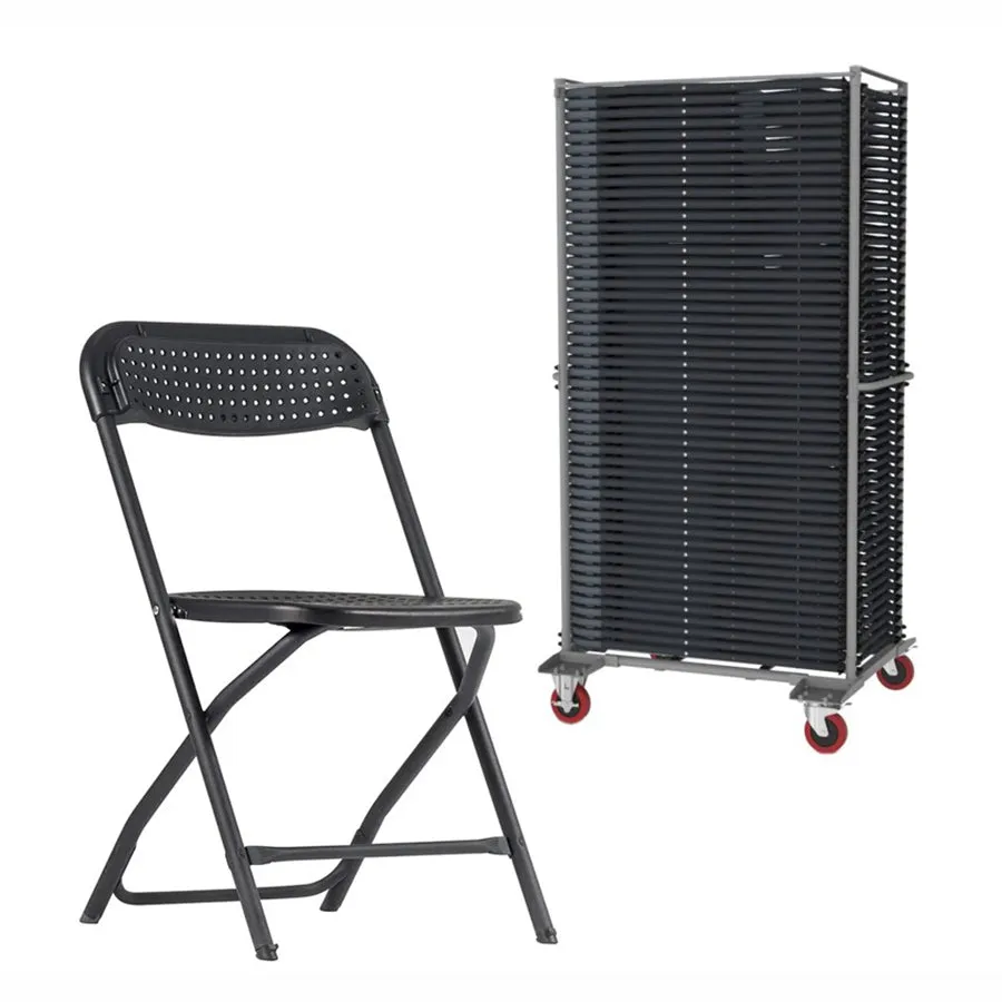 BigClassic x50 Folding Chairs & Trolley Bundle