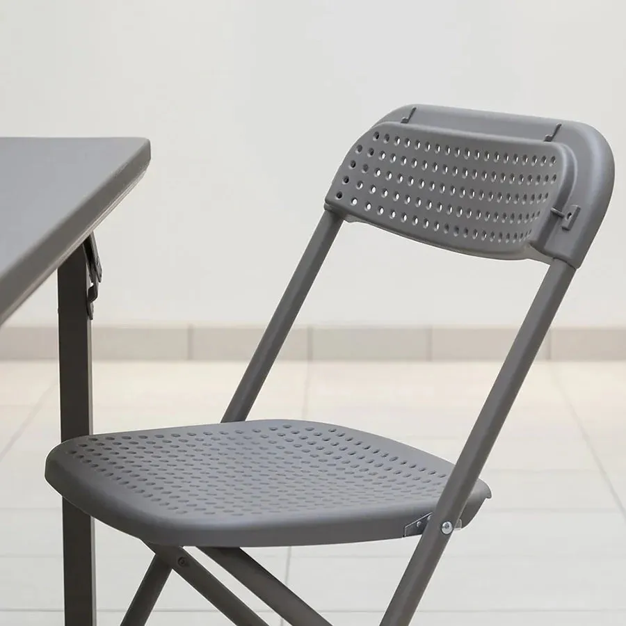 BigClassic x50 Folding Chairs & Trolley Bundle