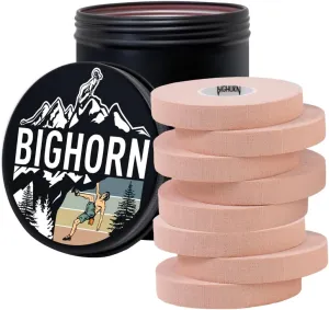 Bighorn Athletics Climbing Finger Tape with Retro Design Male Climber Tin Canister, 0.5-Inch x 45-feet, 8-Rolls, Nude