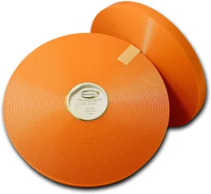 BioThane 1/2" Gold HIGH Flex (0.08" Thick) Webbing, 100 Feet, Orange 315, Waterproof, Easy to Clean, 1,000 lb. Break Strength, Made in USA, Animal Collar