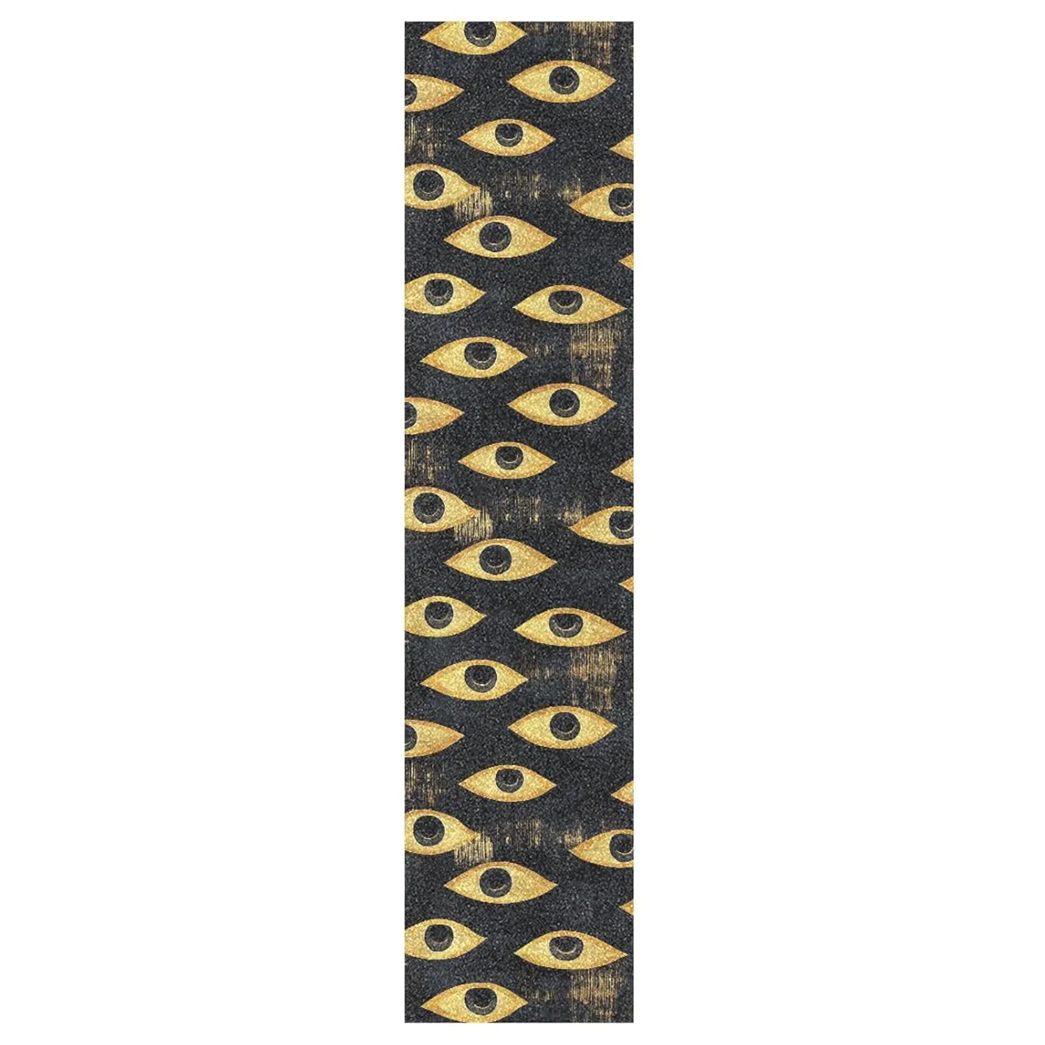 Black and Gold Mysterious Eyes Grip Tape roll for Skateboards Non-Skid pro Scooter Grip Tape Grip Tape Designs Longboard Waterproof Cruiser Grip Tape, 44×10 Inch