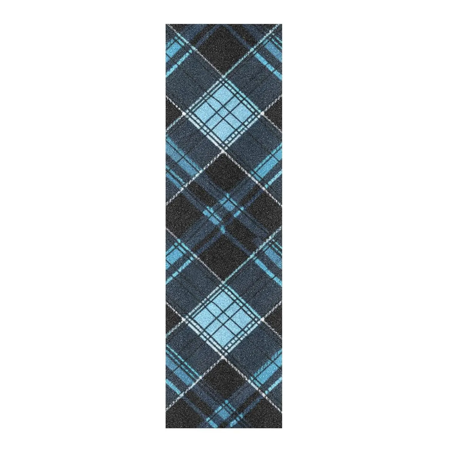 Black Blue Plaids Designed Skateboard Grip Tape roll Decorative Grippy Waterproof Grip Tape Cruiser Board para Skateboard 33×9 Inch