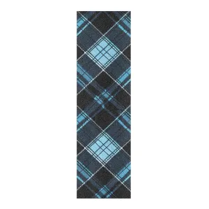 Black Blue Plaids Designed Skateboard Grip Tape roll Decorative Grippy Waterproof Grip Tape Cruiser Board para Skateboard 33×9 Inch