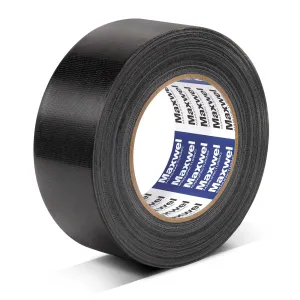 Black Duct Tape Heavy Duty - 1.88 in 50 YDS Waterproof No Residue Tearable Large Max Strength Adhesive Duct Tape for Outdoor Use,Multi Purpose Home Repair,Industrial Professional Fix 1 Roll