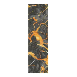 Black Gold Marble Grip Tape roll for Skateboards Waterproof Scooter Accessories Longboard Grip Tape Anti Slip Grip Tape Cruiser Board, 33×9 Inch
