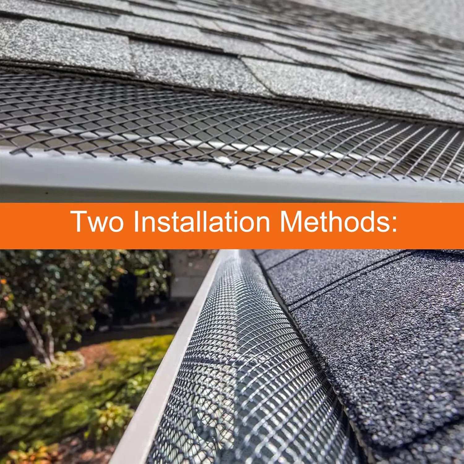 Black Gutter Guard Wire Mesh Roll, Aluminum Gutter Screen 6" X 60', Rain Gutter Leaf Guard Mesh with Gloves 6 Inch X 60 Feet, 1 Roll