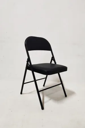Black Metal Folding Chair (2pcs available)