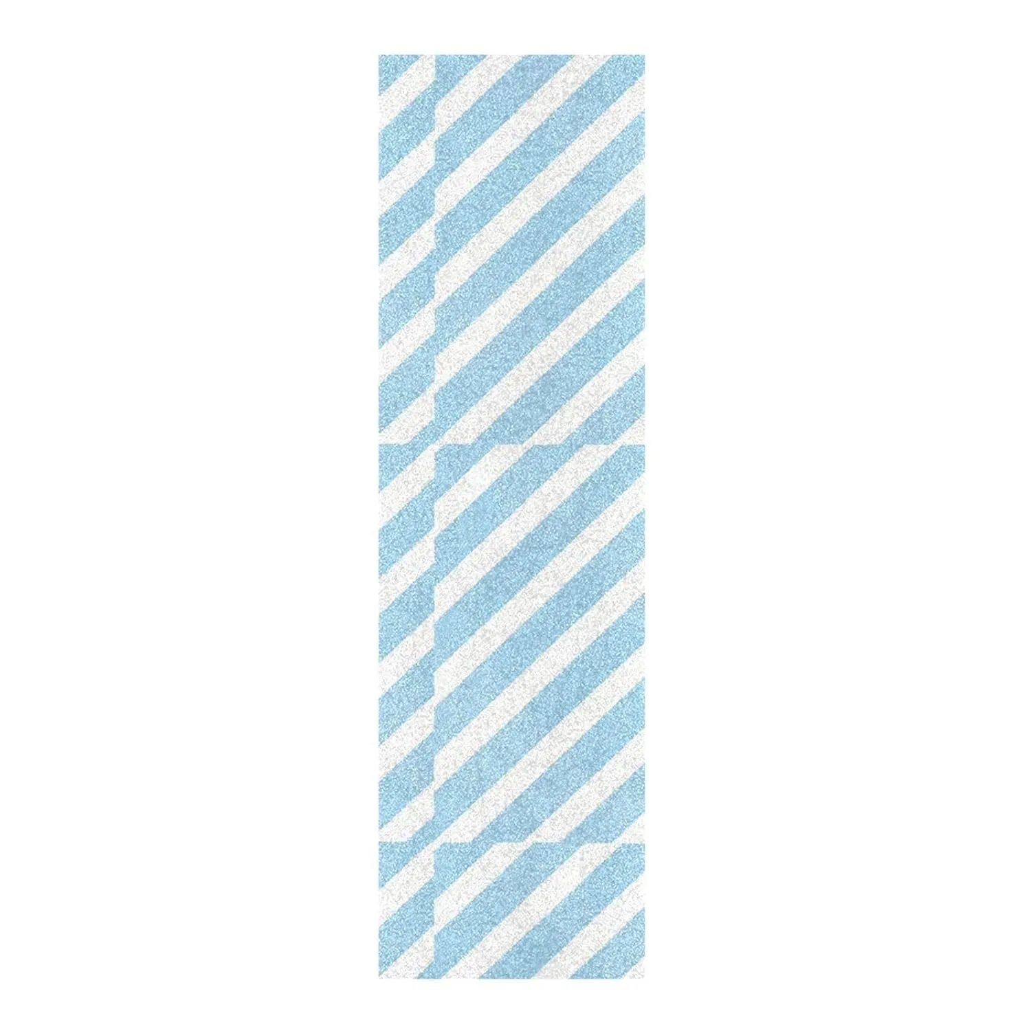 Blue and White Stripes Designed Skateboard Grip Tape roll Decorative Non-Skid Waterproof Cruiser Grip Tape Cinta de agarre para patineta 33×9 Inch