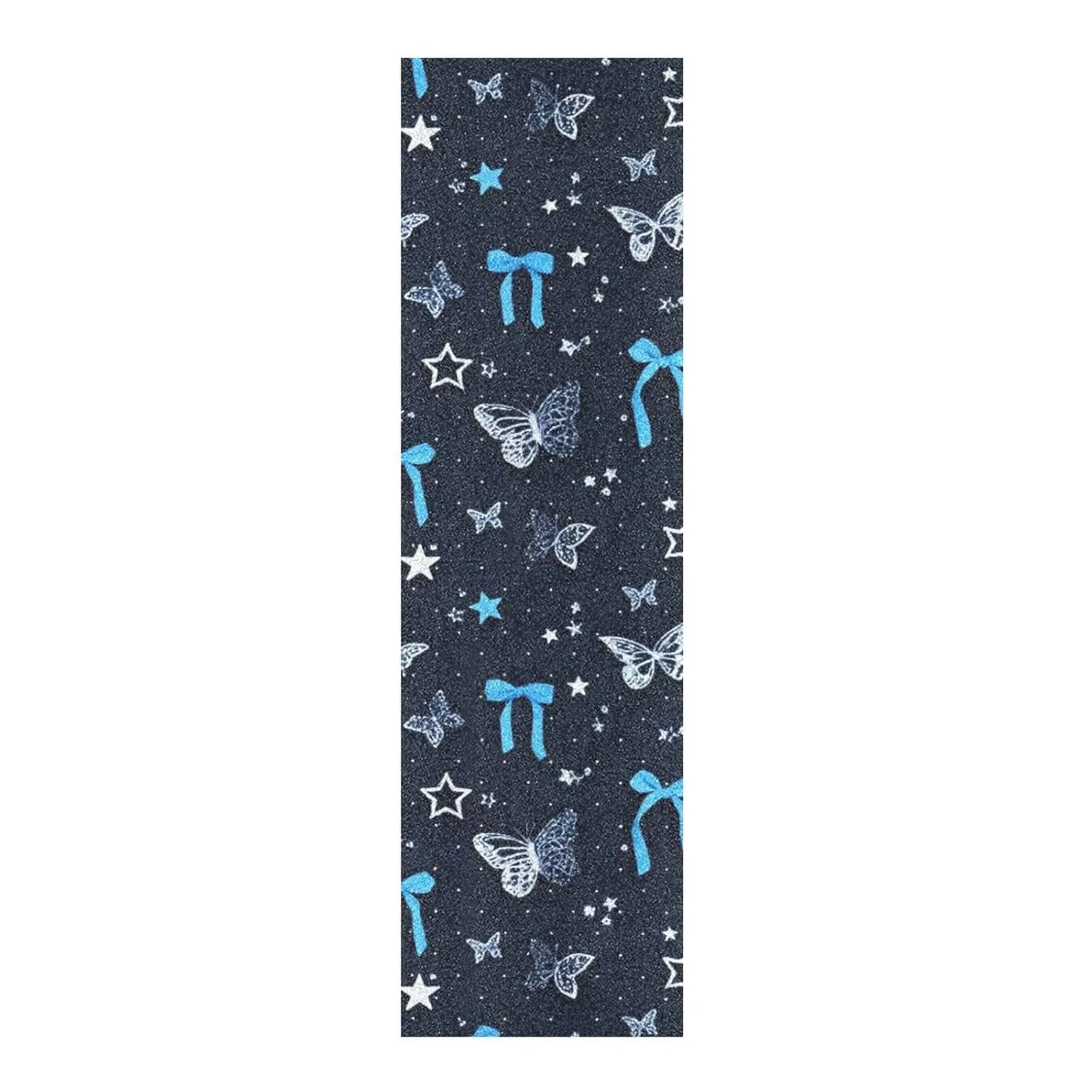 Blue Butterfly Bow Grip Tape roll for Skateboards Waterproof Fusion Grip Tape for Scooters 33×9 Inch para Skateboard