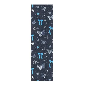 Blue Butterfly Bow Grip Tape roll for Skateboards Waterproof Fusion Grip Tape for Scooters 33×9 Inch para Skateboard