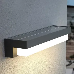 Boajuna Outdoor Solar Wall lamp, Dusk to Dawn Motion Sensor Solar Lantern with 3 Lighting Modes, Wireless Exterior Solar Porch Lights Wall Mount Patio Fence Outdoor Light Fixture