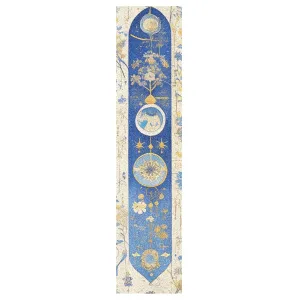 Boho Geometric Shape Floral Pattern Blue Yellow Griptape Skateboard Non Slip Grip Tape for pro Scooters Longboard Grip Tape Waterproof mini Cruiser Skateboard Grip, 44×10 Inch