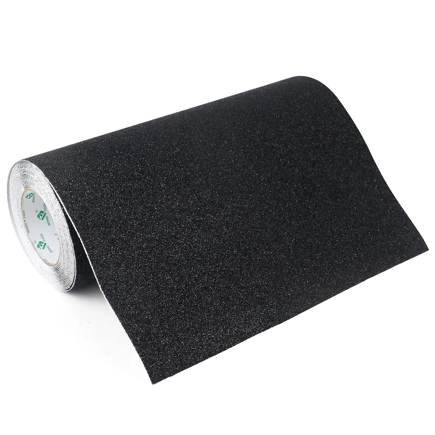 BOMEI PACK 12 Inch Wide Black Anti Slip Tape,12 Inch x 33 Ft,Heavy Duty Grip Tape for Stairs, Tread Step, Indoor & Outdoor Use,Waterproof Stairs Non Skid Treads for Skateboard