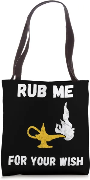 Bottle Spirit Wish Funny Gini Wonder Lamp Magic Djinn Tote Bag