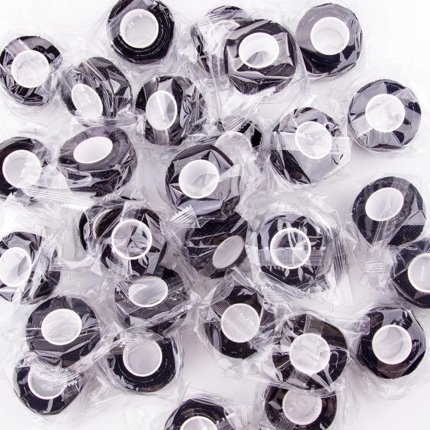 BQTQ 144 Rolls Self Adhesive Bandage Wrap 1 Inch Black Self Adherent Wrap Tape Sticky Bandage Athletic Wrap Self Adhesive Wrap for Sports Vet Wrist Ankle Sprains