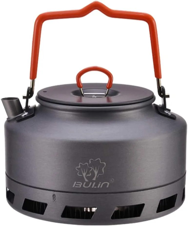 Bulin Camping Kettle 1.6L Aluminum Alloy Open Campfire Coffee Tea Pot Fast Heating Outdoor Gear Great for Boiling Water Ultralight Portable for Hiking Picnic Travel