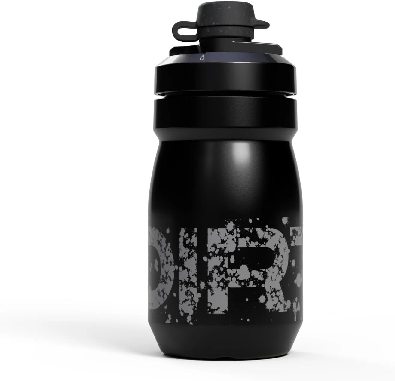 CamelBak Podium Dirt Series 15oz Mountain Bike Water Bottle with Mud Cap - Easy Squeeze Bottle - Fits Most Bike Cages, Asphalt
