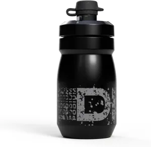CamelBak Podium Dirt Series 15oz Mountain Bike Water Bottle with Mud Cap - Easy Squeeze Bottle - Fits Most Bike Cages, Asphalt