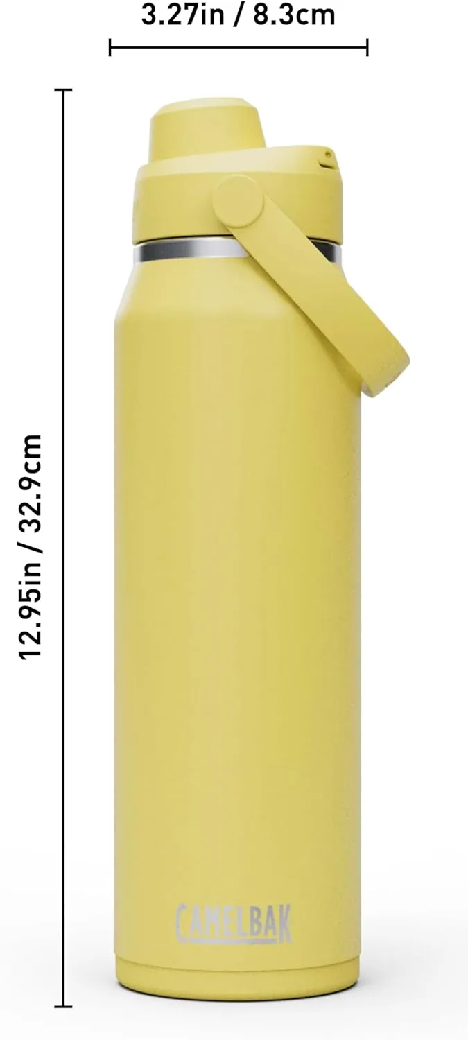 CamelBak Thrive Chug Water Bottle 32oz - Insulated Stainless Steel, Yellow Bloom