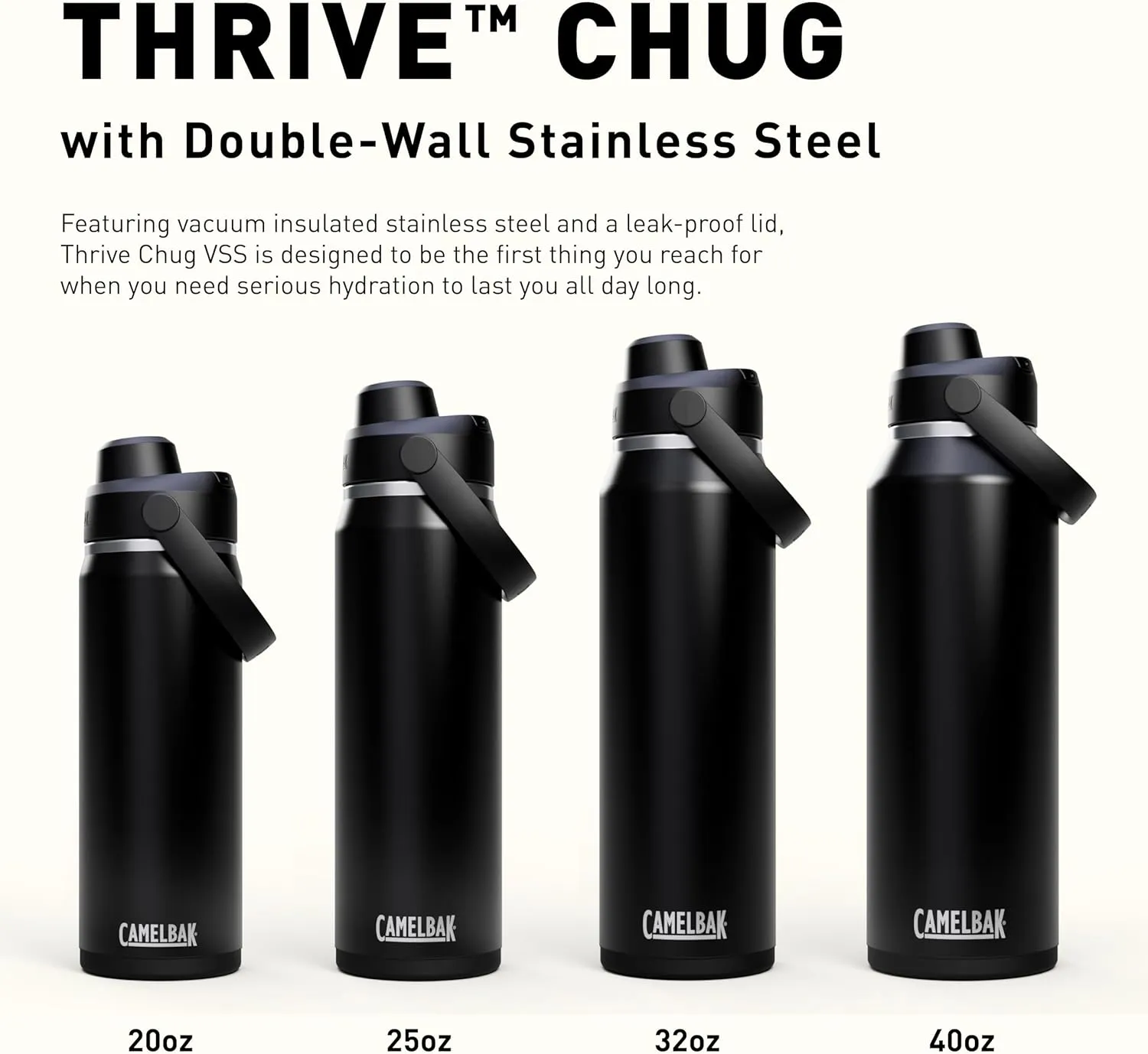 CamelBak Thrive Chug Water Bottle 32oz - Insulated Stainless Steel, Yellow Bloom