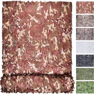 Camo Netting Camouflage Netting, Bulk Roll Mesh Nets Camouflage Nets Military Surplus for for Hunting Blind Sunshade Car Cover Party Decorations