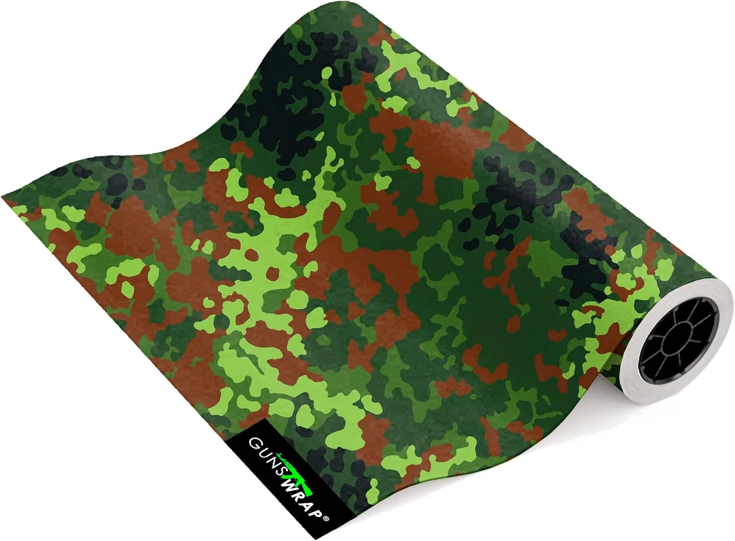Camo Roll Skin Vinyl Tape Camouflage Hunting Patterns Matte (7x39) Flecktarn-1