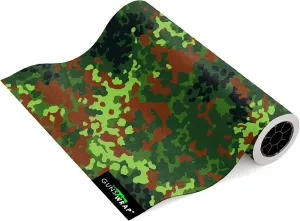 Camo Roll Skin Vinyl Tape Camouflage Hunting Patterns Matte (7x39) Flecktarn-1