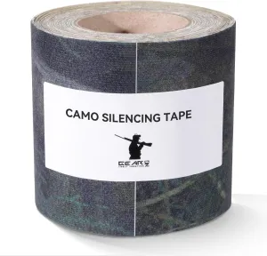 Camo Silencing Tape for Hunting, Camouflage Lurk Tape Self-Adhesive Fabric Tape Roll for Metal Gun Hunting Gear Accessories, Waterproof Silence Tapes for Quieting Duct Wrap