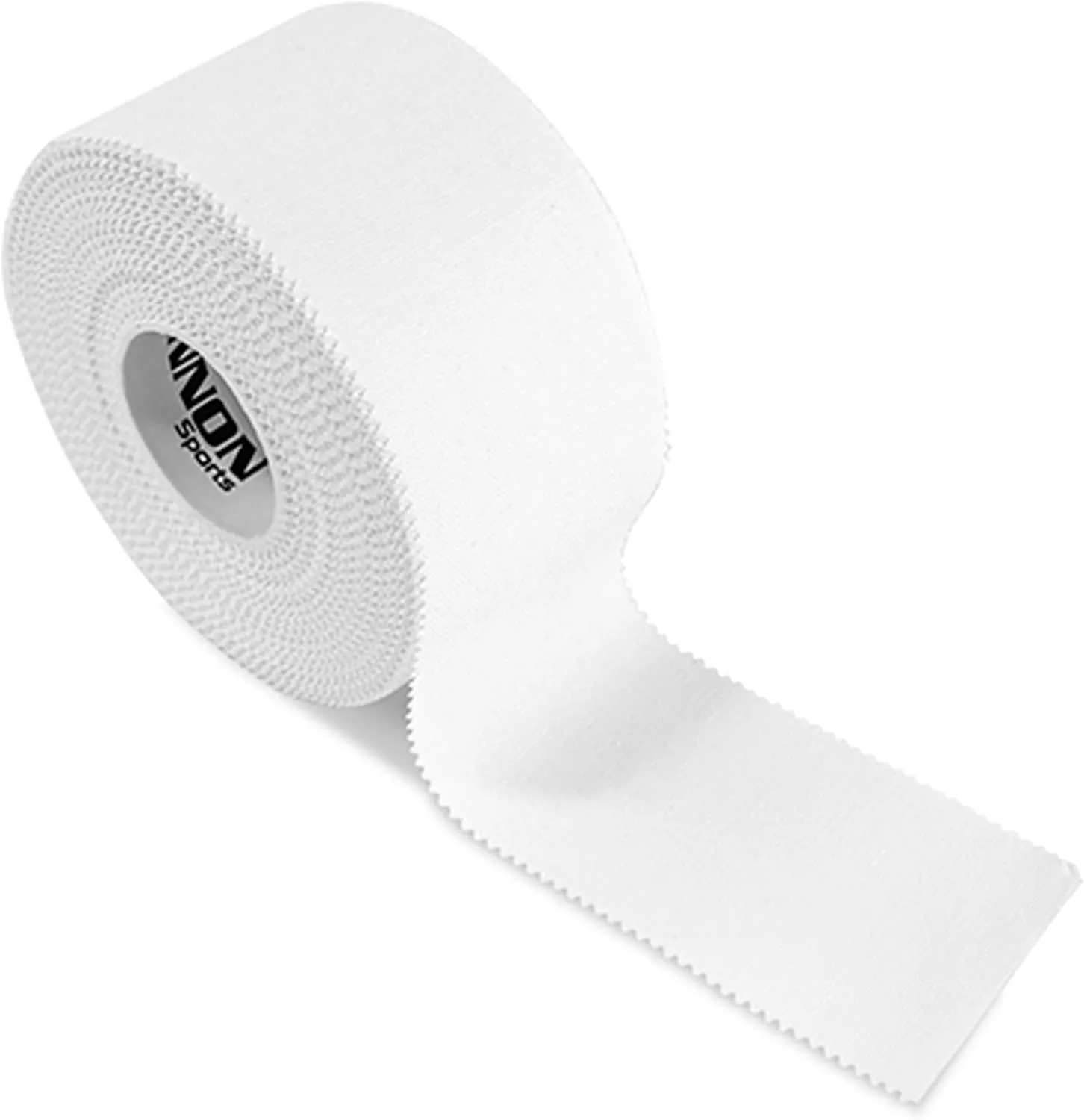 Cannon Sports Premium Athletic Tape - 1.5” x 45 Feet Per Roll - Easy Tear, No Sticky Residue, Very Strong, Hypoallergenic and Latex Free Sports Tape for Athletes and Trainers – Bulk 12 Pack (White)