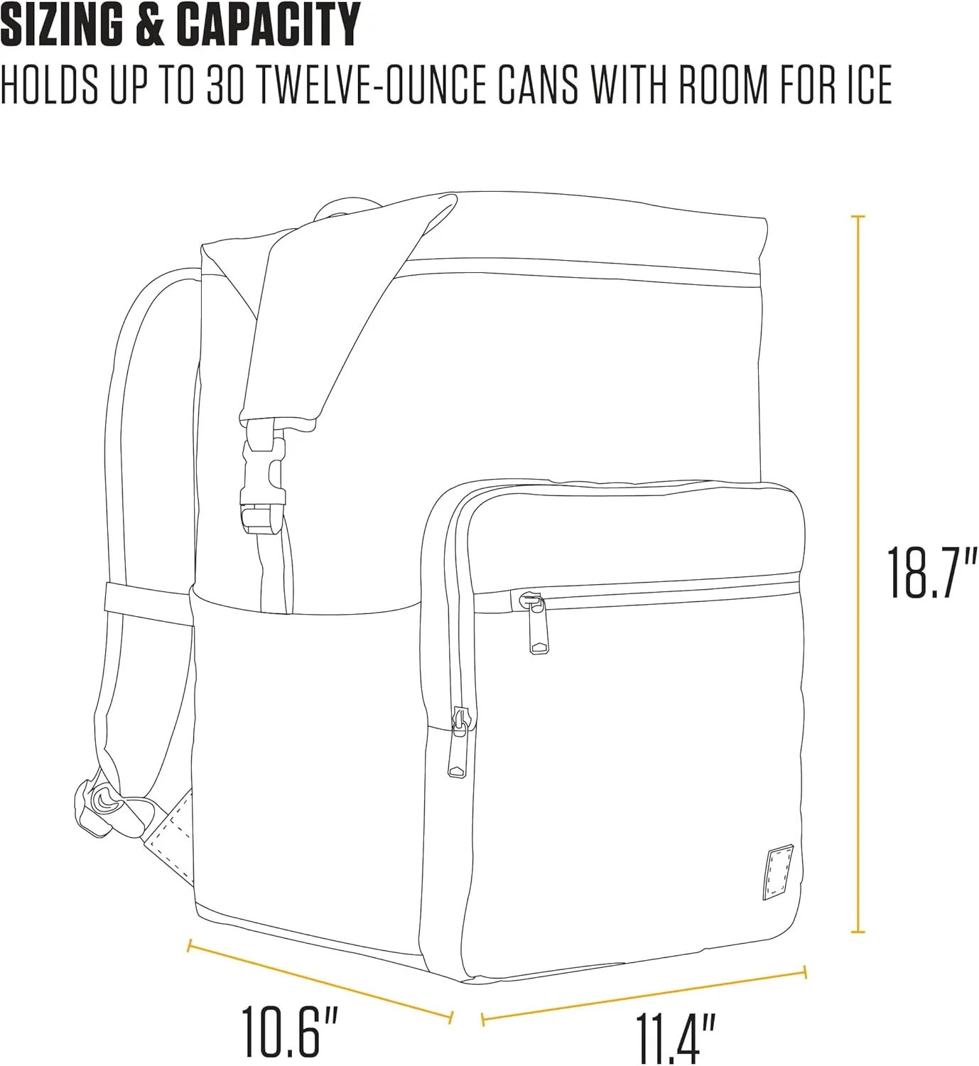 Carhartt Thick Foam Fully Insulated Cold Front Coolers, Premium Ice Retention, Durable Water Resistant Material W/Front Zippered Pocket