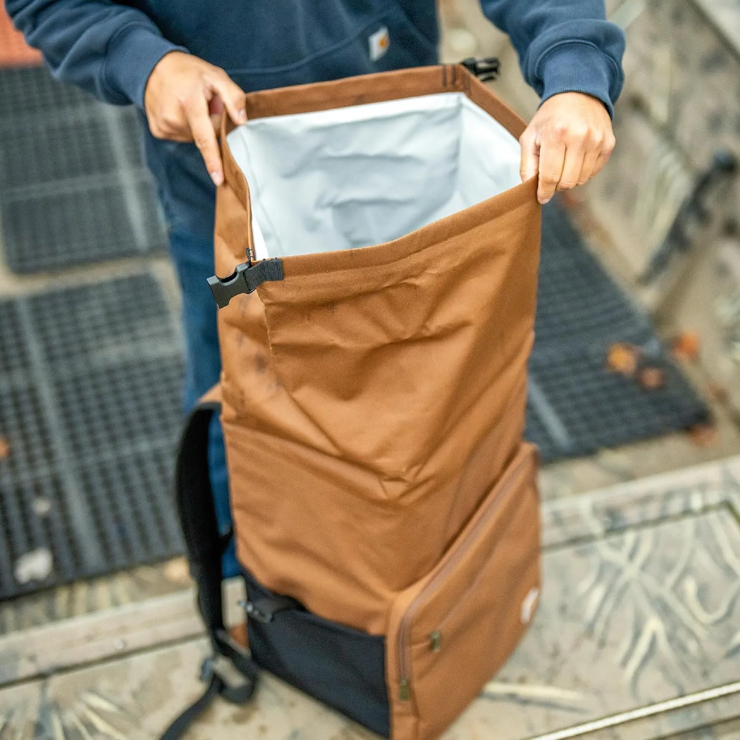 Carhartt Thick Foam Fully Insulated Cold Front Coolers, Premium Ice Retention, Durable Water Resistant Material W/Front Zippered Pocket