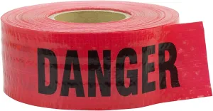 CH Hanson 16031 Reinforced Danger Tape, 5.0 Mil, 500 ft. Roll