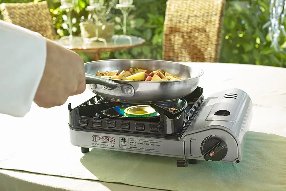Chef Master 90019 Portable Butane Stove, 15,000 BTU