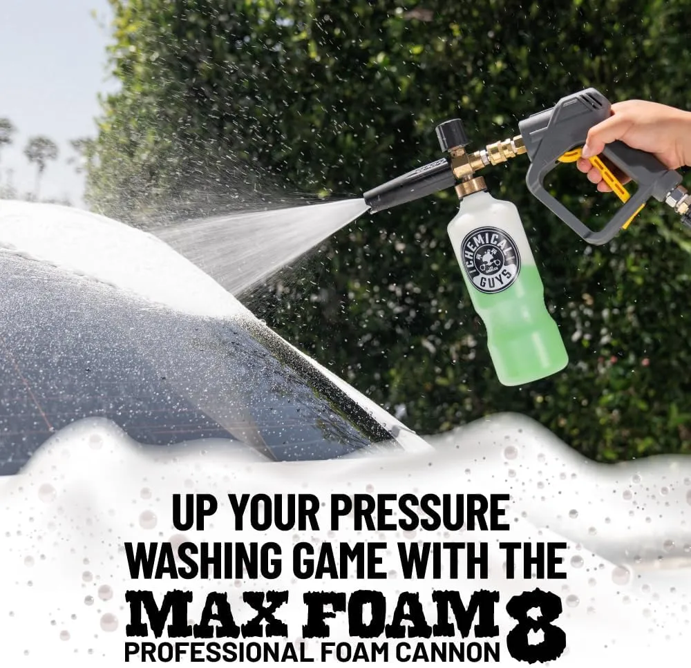 Chemical Guys EQP_310 TORQ Professional Foam Cannon Max Foam 8, (Great for Cars, Trucks, SUVs, Motorcycles, RVs & More) 32 oz Bottle
