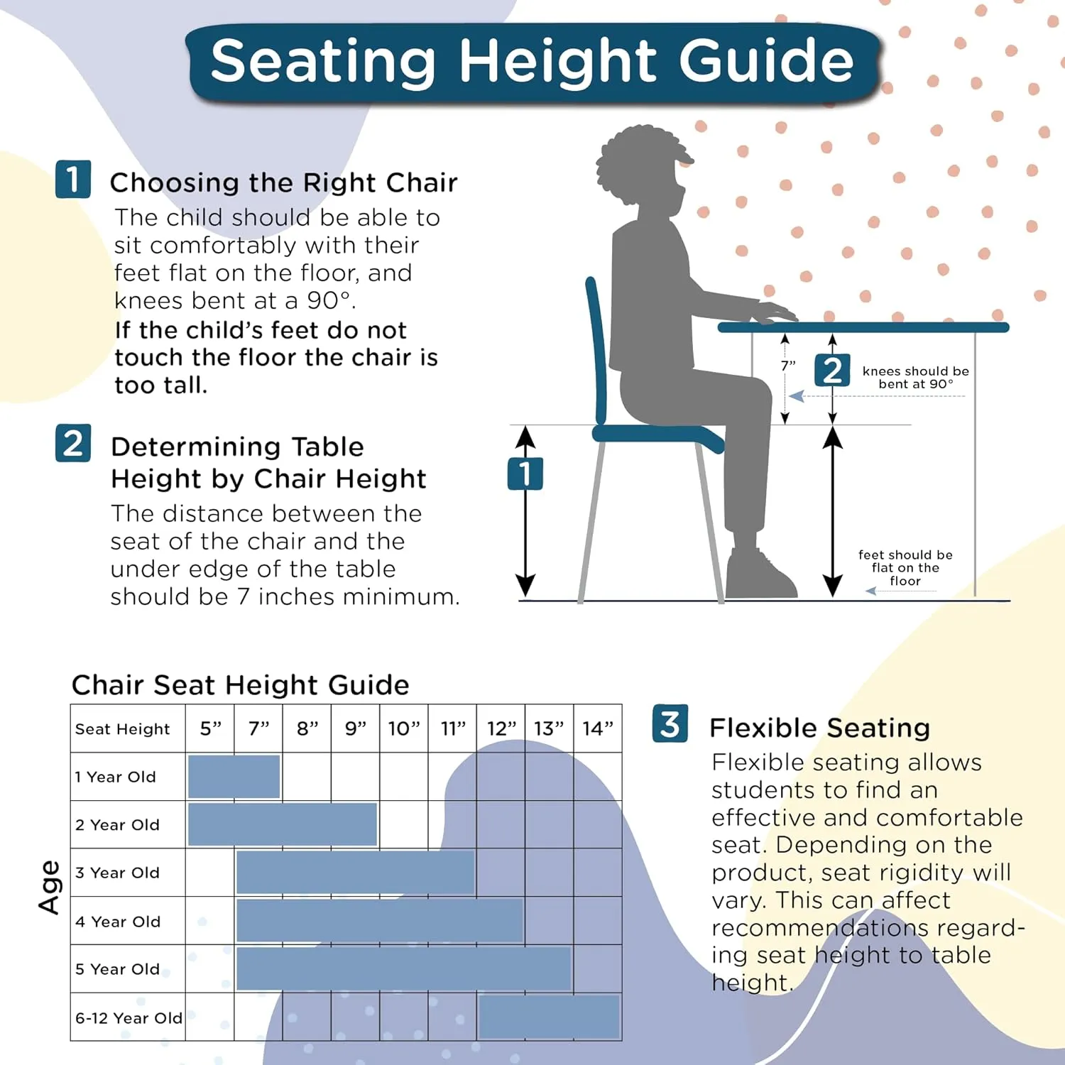 Children’s Factory MyPosture Plus 8" Chair, Gray with Chrome Legs, 2 Pack, Stackable Ergonomic Seating Solution for Classrooms and Homeschools