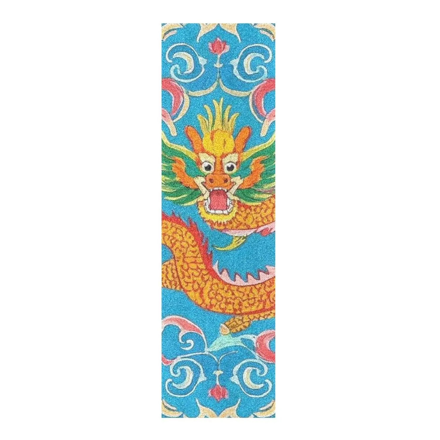 Chinese Culture Dragon Pattern Blue Skateboard Grip Tape roll Waterproof pro Scooter Grip Tape 33×9 Inch accesorios para patinetas
