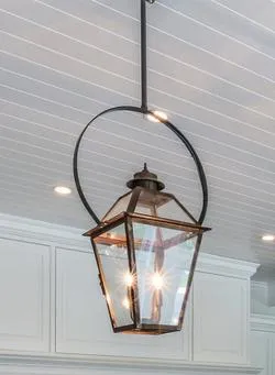 Classic Copper Lantern - Hanging With Bail (half yoke)
