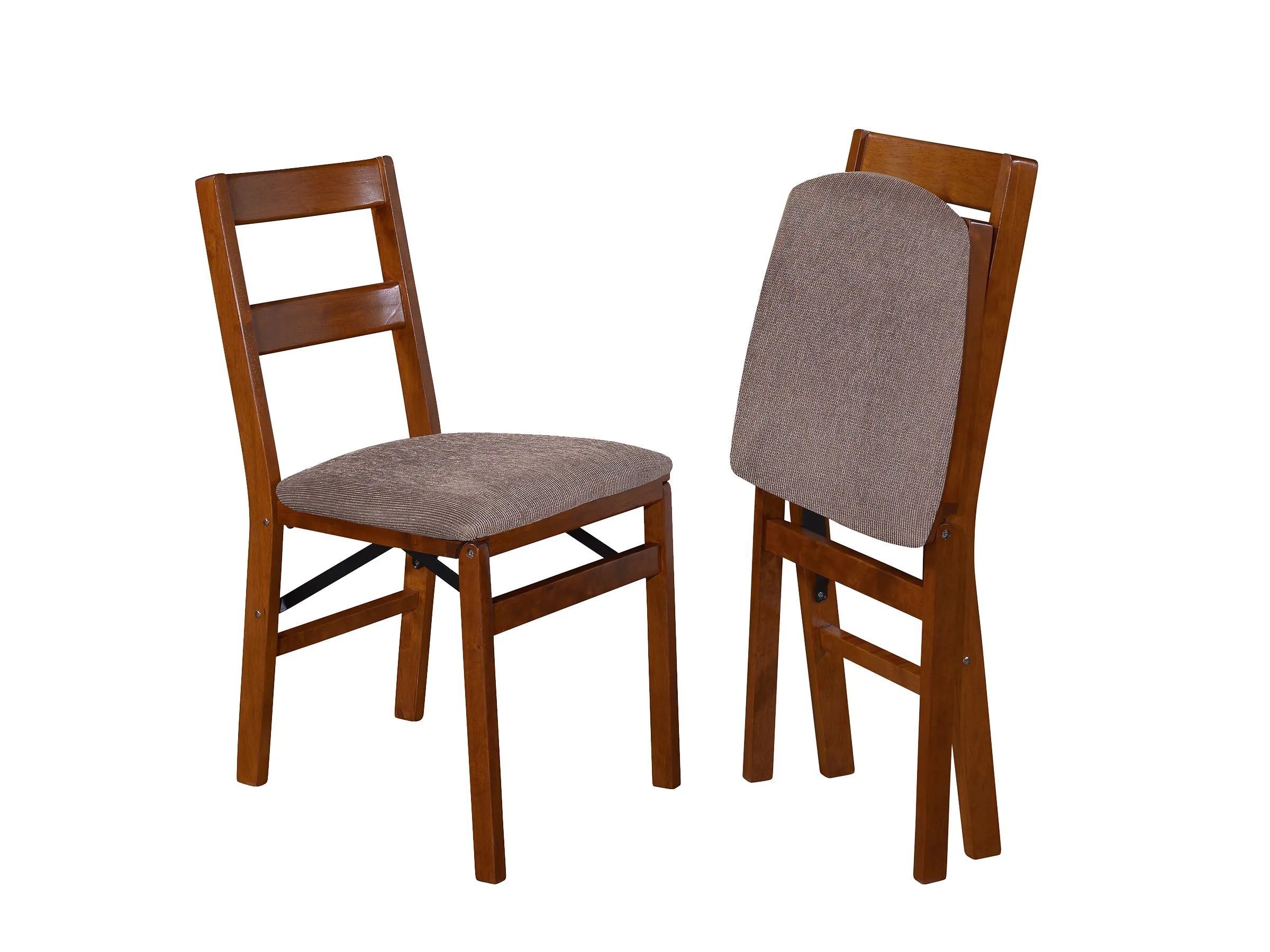Classic Slat Back Folding Chair (Set of 2)