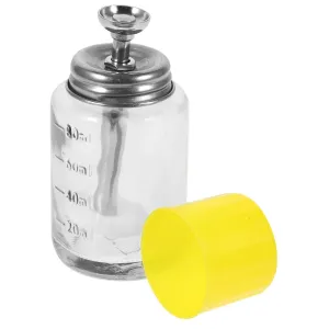 Clear Glass Pump Bottle for Nail Polish Remover Portable Liquid Dispenser for Makeup Remover Leak Easy Push Liquid Pump Capacity for Toner and More