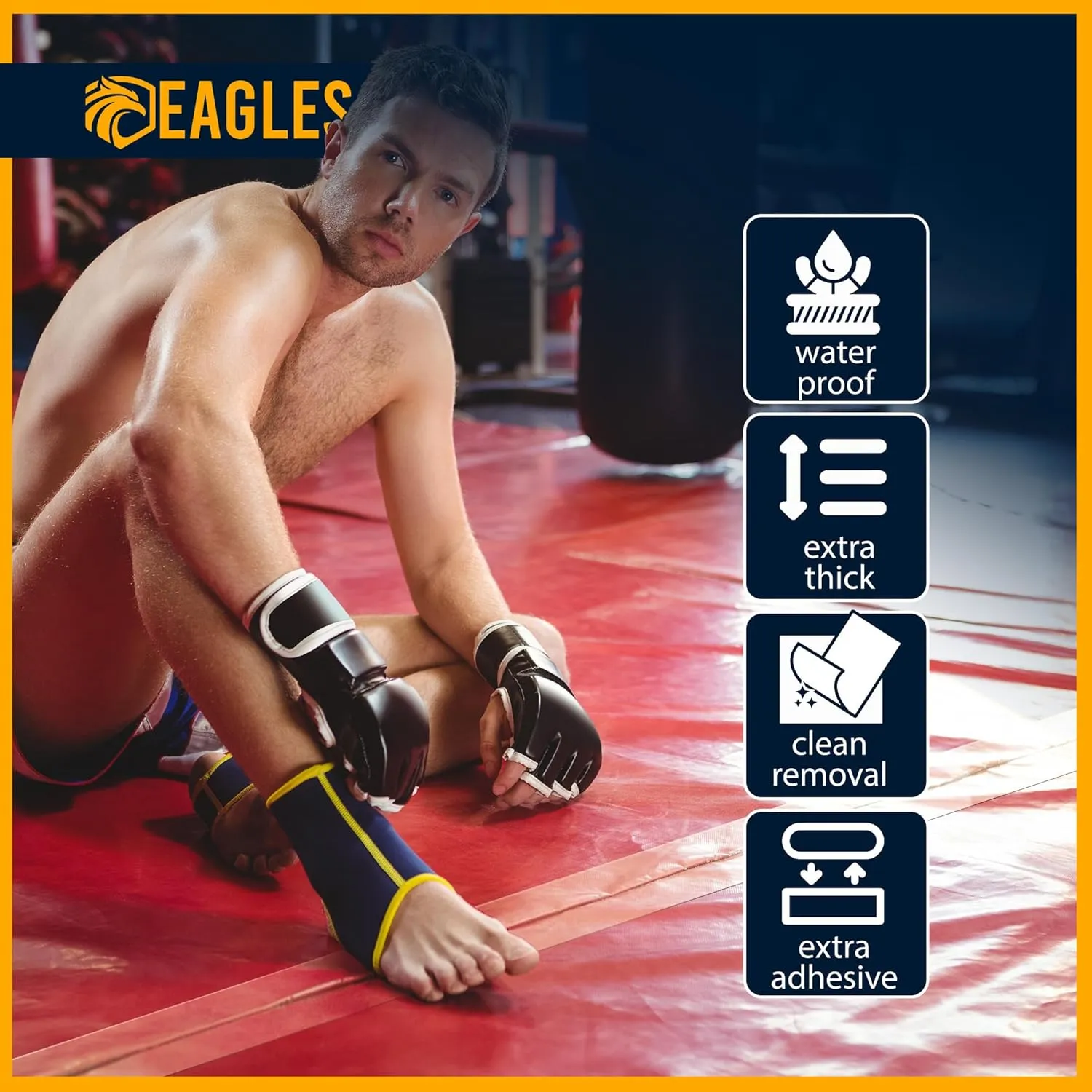 Clear Mat Tape 3 or 4 Inch, 1 or 2 Pack Mat Tape for Wrestling Grappling Gymnastics Jiu Jitsu MMA Floor | Exercise Roll Out Mats Foam Tiles | Home Mats & Gym Floor Tape (2, 4 Inch)