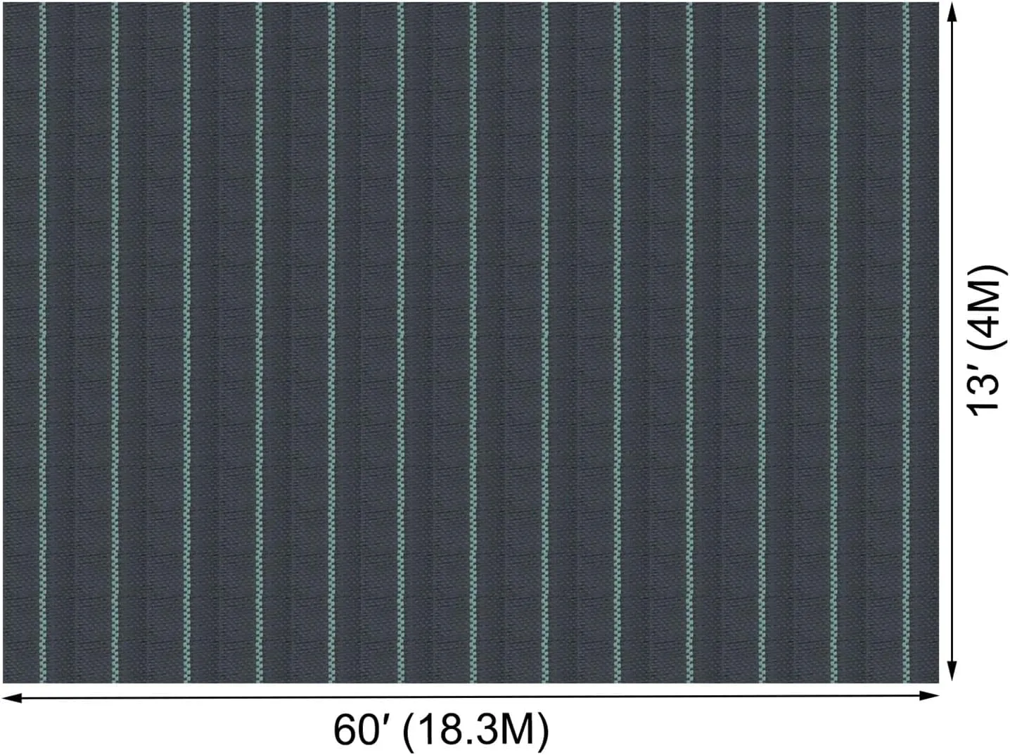 Commercial Grade Ground Road Large Driveway Permeable Fabric Stabilization Roll Mat Underlayment Black Outdoor Waterproof Strong and Sturdy(15.2 mx3.8m)