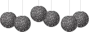 Composition 8" Hanging Paper Lanterns