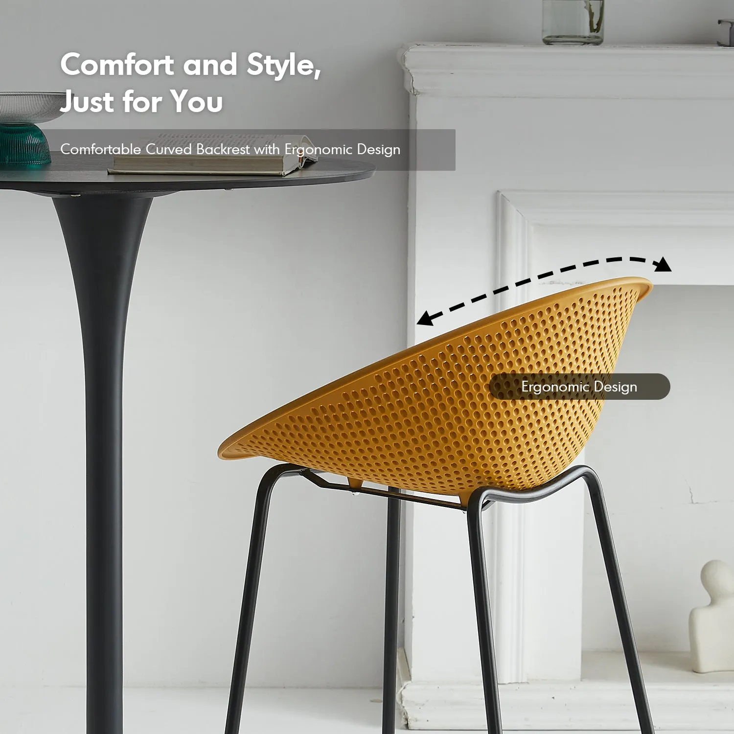 Contemporary Plastic Bar Chair EUROPA