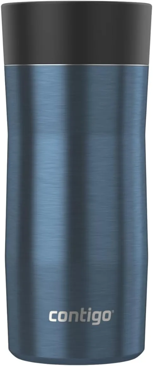 Contigo AUTOSEAL West Loop Vacuum-Insulated Stainless Steel Travel Mug with Easy-Clean Lid 12 oz Blueberry