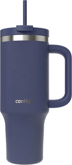 Contigo Streeterville Tumbler 1200 ml with Handle | Stainless Steel Vacuum Insulated Water Bottle with Straw and Lid | Cold for 29 Hours | Travel Mug | Thermal Flask | BPA Free