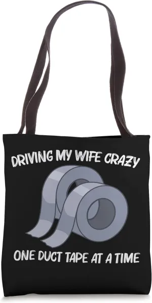 Cool Duct Tape For Men Dad Handyman Engineering Engineer Tote Bag